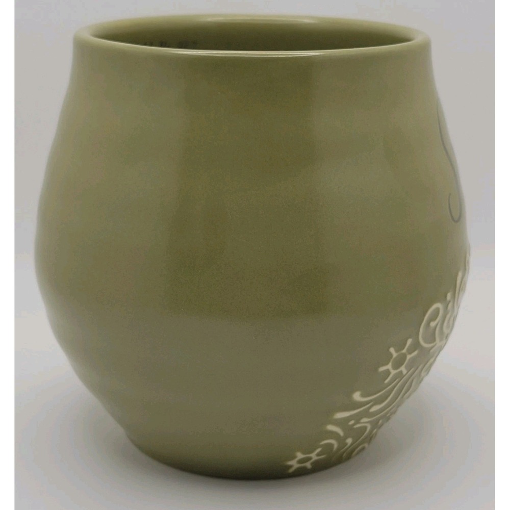 DaySpring Stoneware Coffee Mug Olive Green Inspirational Strength Scripture 14oz - Picture 6 of 9